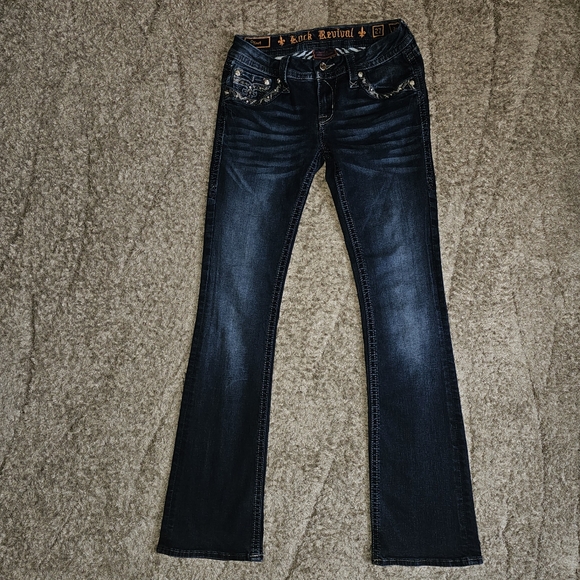 Rock Revival Jazlyn Bootcut Jeans Size 27 - Picture 3 of 8